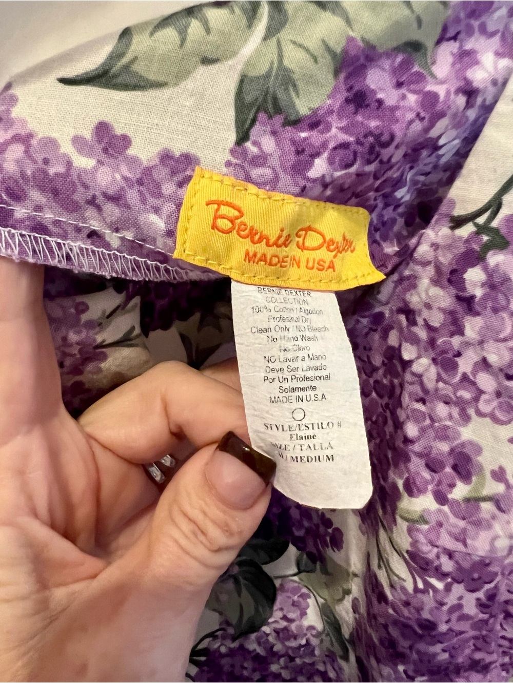 Bernie Dexter Lilacs Dress: Purple Floral Dress